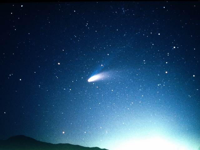 宇宙と流れ星