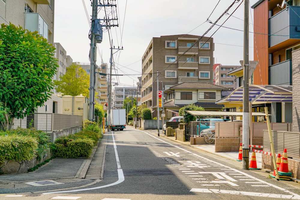住宅と接する道路のイメージ