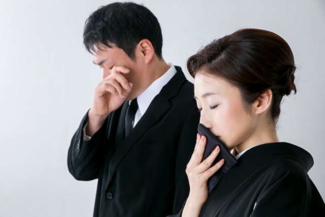 模擬葬儀をしているイメージ