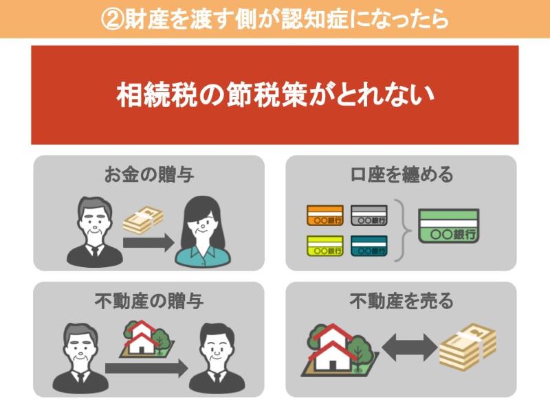 財産を渡す側が認知症になったら