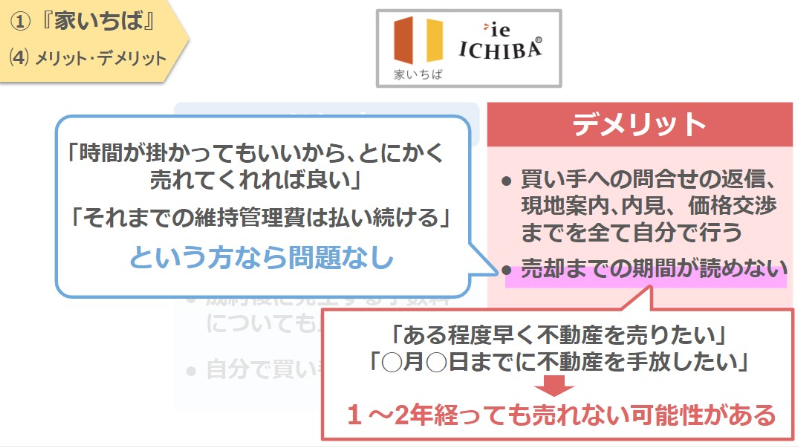 「家いちば」デメリット