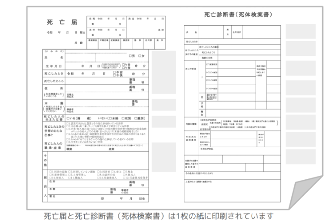 死亡届