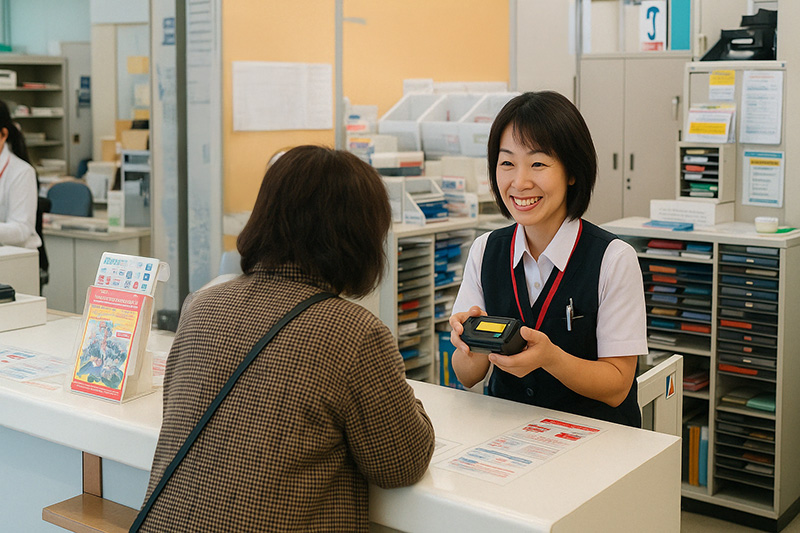 郵便局の窓口