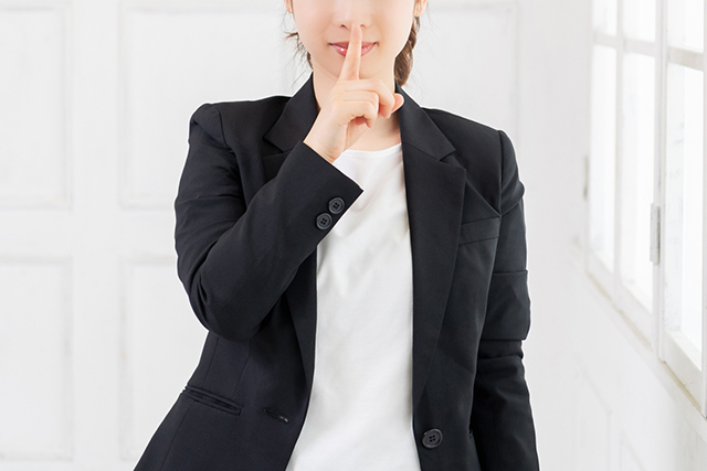 会場でのふるまいは「静かに丁寧に」が基本