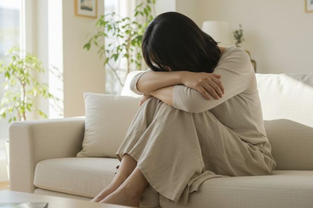 落ち込む女性