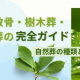 自然葬の種類と手続き｜海洋散骨・樹木葬・宇宙葬の完全ガイド